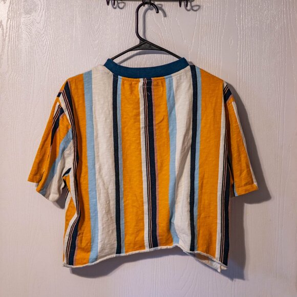 GUESS Originals Striped Cropped Tee – Multi-Color (No Size Tag) - Picture 3 of 4